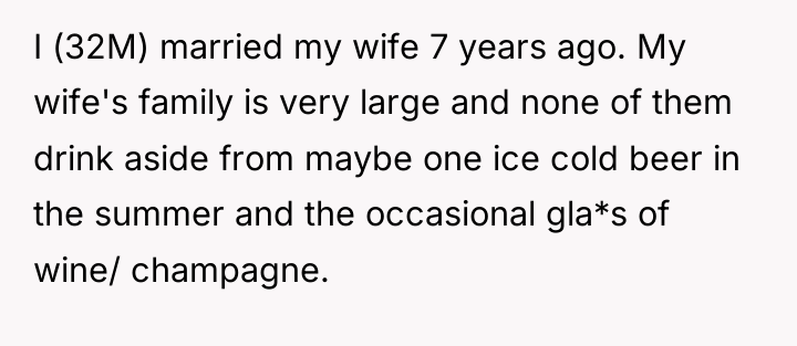 I (32M) married my wife 7 years ago. My wife's...