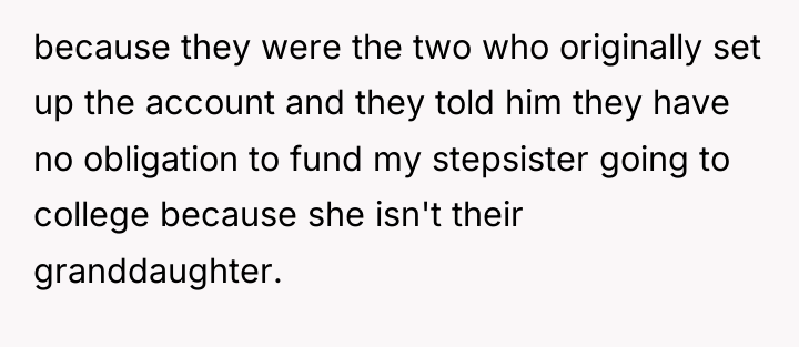 because they were the two who originally set up the...
