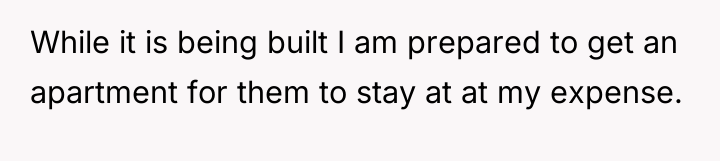 While it is being built I am prepared to get...