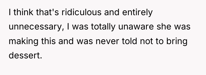 I think that's ridiculous and entirely unnecessary, I was totally...