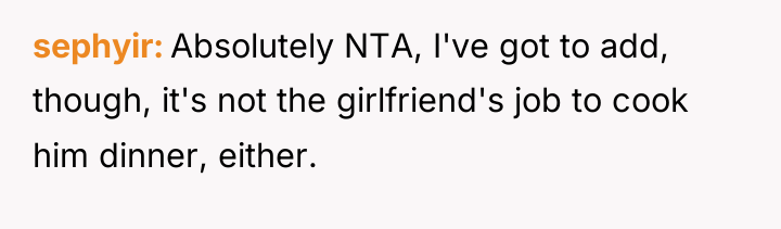 sephyir Absolutely NTA, I've got to add, though, it's not...