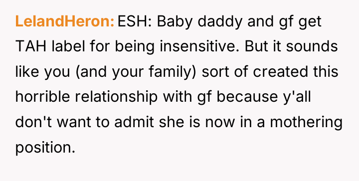 LelandHeron ESH: Baby daddy and gf get TAH label for...