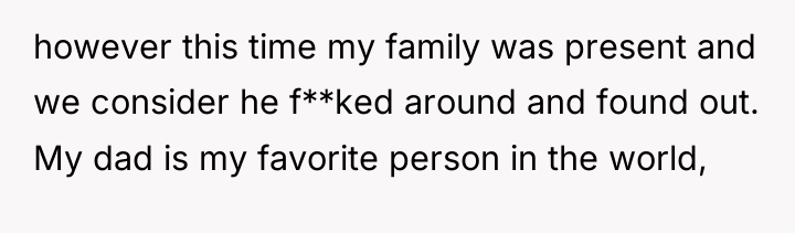 however this time my family was present and we consider...
