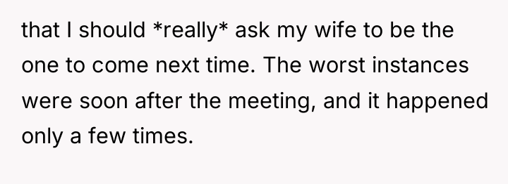 that I should *really* ask my wife to be the...