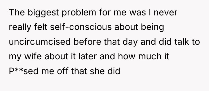 The biggest problem for me was I never really felt...