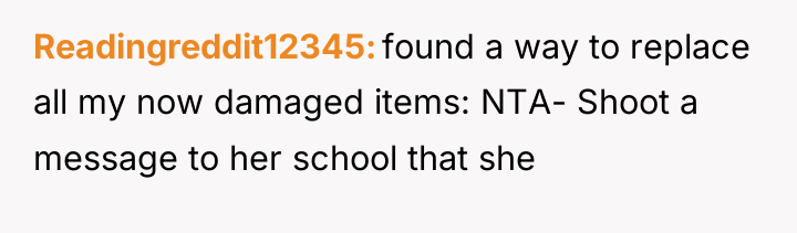 Readingreddit12345 found a way to replace all my now damaged...