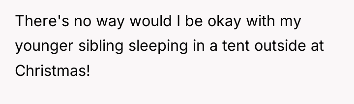 There's no way would I be okay with my younger...