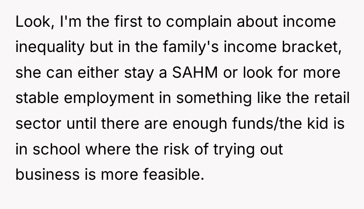 Look, I'm the first to complain about income inequality but...