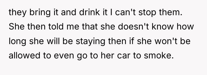 they bring it and drink it I can't stop them....
