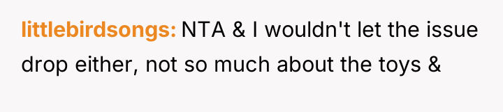 littlebirdsongs NTA & I wouldn't let the issue drop either,...