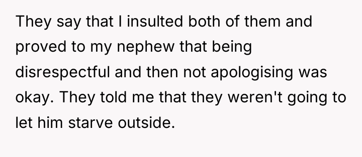 They say that I insulted both of them and proved...
