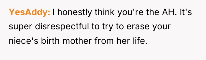 YesAddy I honestly think you're the AH. It's super disrespectful...