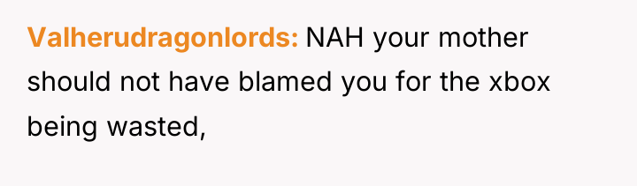 Valherudragonlords NAH your mother should not have blamed you for...