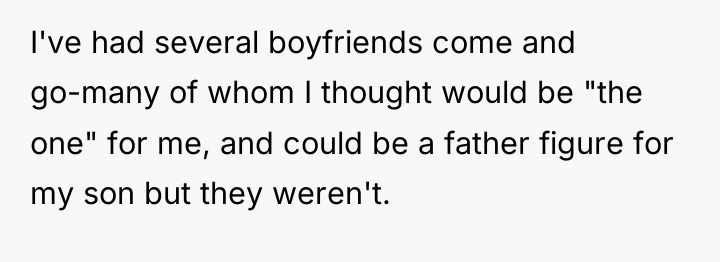 I've had several boyfriends come and go-many of whom I...