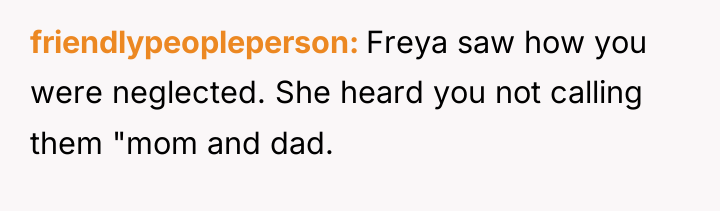 friendlypeopleperson Freya saw how you were neglected. She heard you...