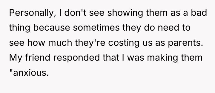 Personally, I don't see showing them as a bad thing...