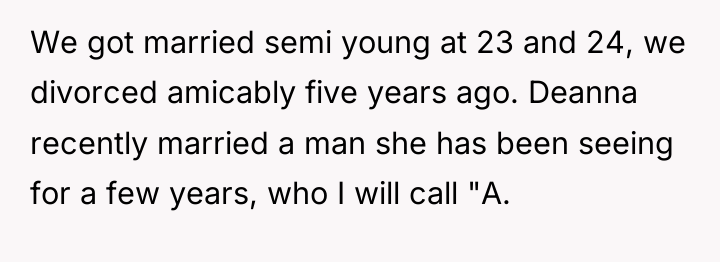 We got married semi young at 23 and 24, we...