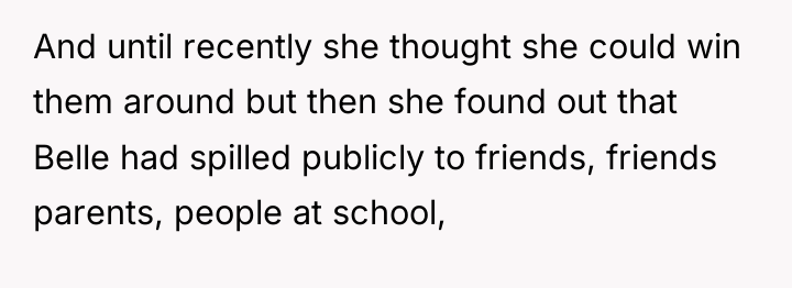 And until recently she thought she could win them around...