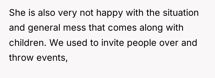 She is also very not happy with the situation and...