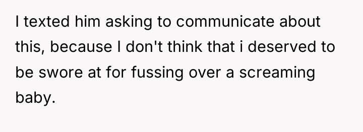 I texted him asking to communicate about this, because I...