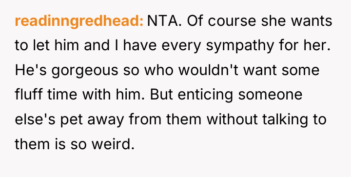 readinngredhead NTA. Of course she wants to let him and...