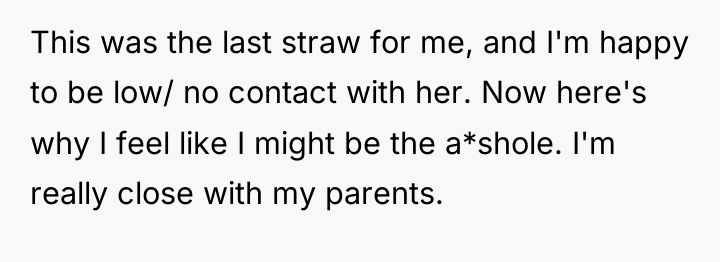 This was the last straw for me, and I'm happy...