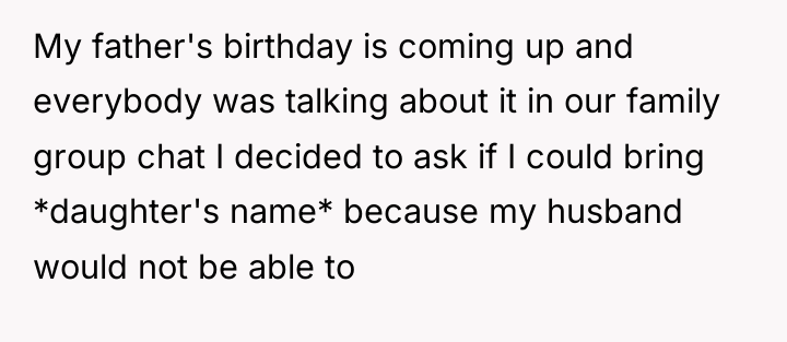 My father's birthday is coming up and everybody was talking...