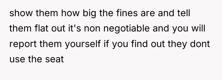 show them how big the fines are and tell them...