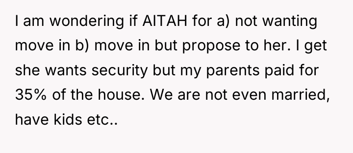 I am wondering if AITAH for a) not wanting move...