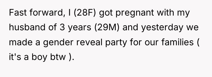 Fast forward, I (28F) got pregnant with my husband of...