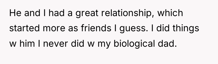 He and I had a great relationship, which started more...