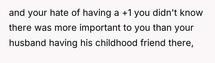 and your hate of having a +1 you didn't know...