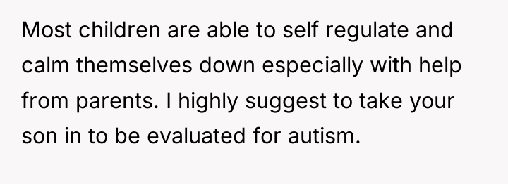 Most children are able to self regulate and calm themselves...