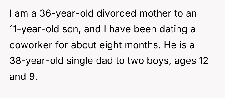 I am a 36-year-old divorced mother to an 11-year-old son,...