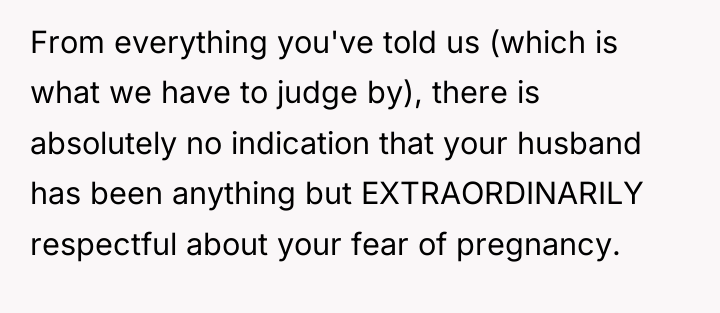 From everything you've told us (which is what we have...