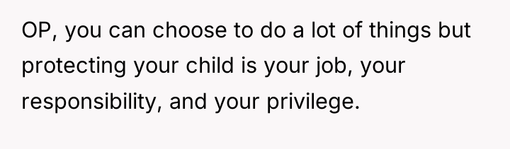 OP, you can choose to do a lot of things...