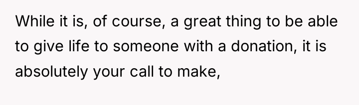 While it is, of course, a great thing to be...