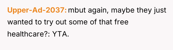 Upper-Ad-2037 mbut again, maybe they just wanted to try out...