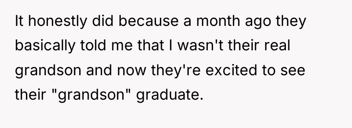 It honestly did because a month ago they basically told...