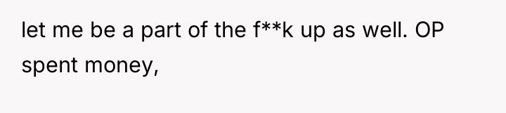 let me be a part of the f**k up as...