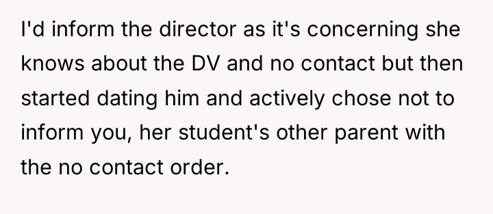 I'd inform the director as it's concerning she knows about...