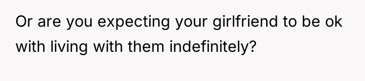 Or are you expecting your girlfriend to be ok with...