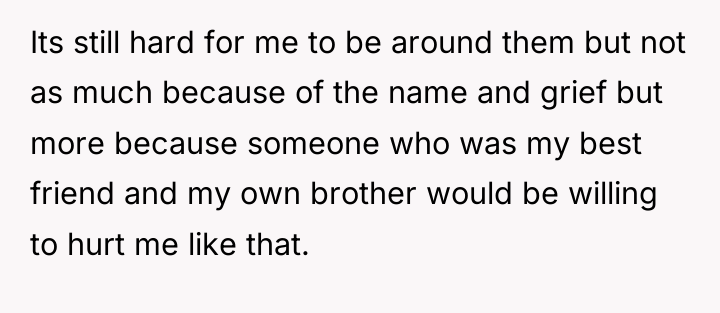 Its still hard for me to be around them but...
