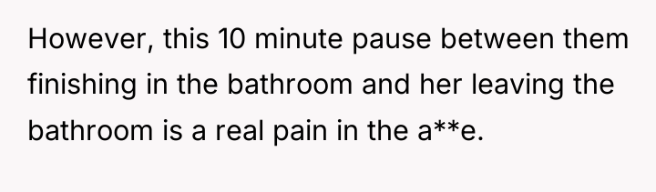 However, this 10 minute pause between them finishing in the...