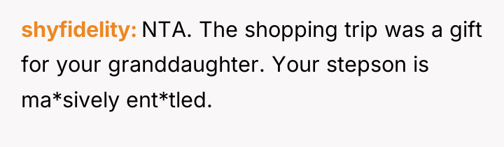 shyfidelity NTA. The shopping trip was a gift for your...