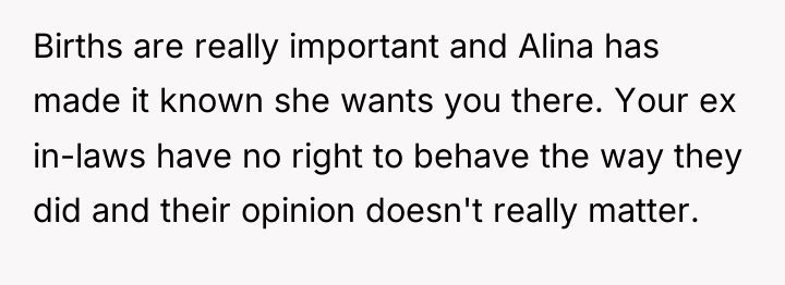 Births are really important and Alina has made it known...