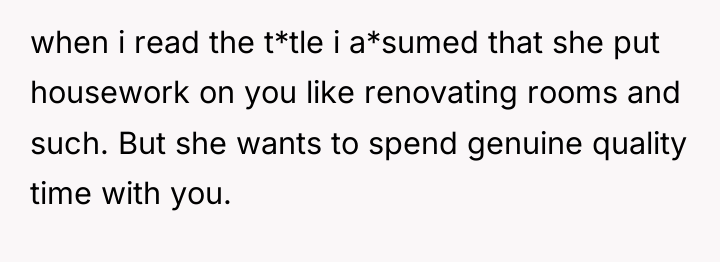 when i read the t*tle i a*sumed that she put...