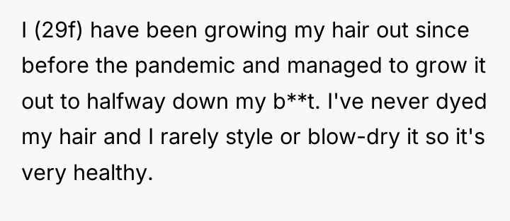 I (29f) have been growing my hair out since before...