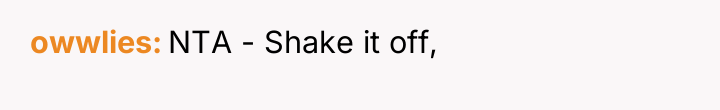 owwlies NTA - Shake it off,