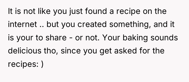 It is not like you just found a recipe on...